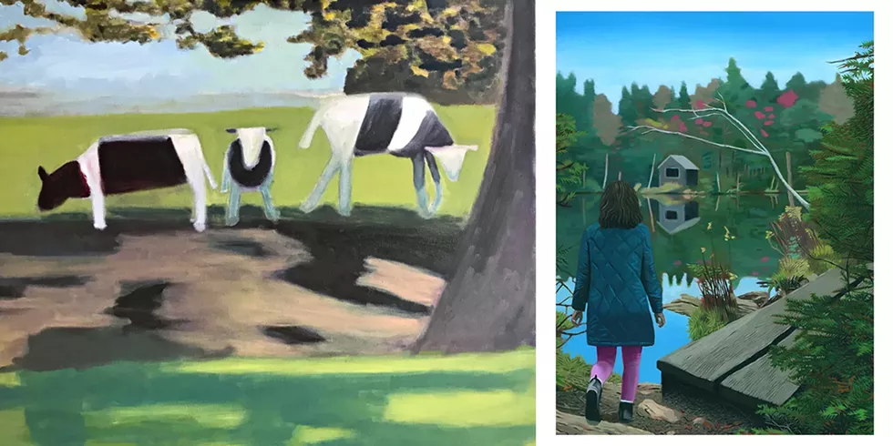 Cows of Columbia Co by Hannah Mandel and Zara at Rockwell Pond by Ian Clyde