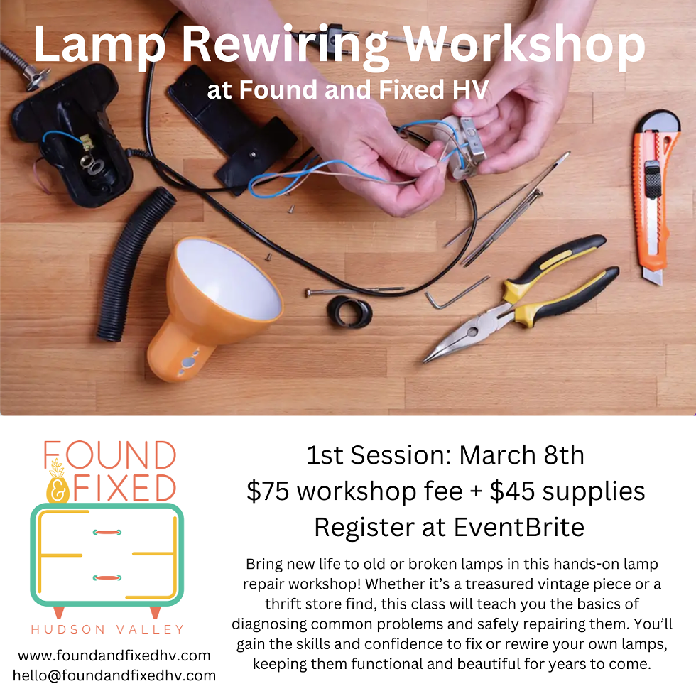 Lamp Rewiring workshop