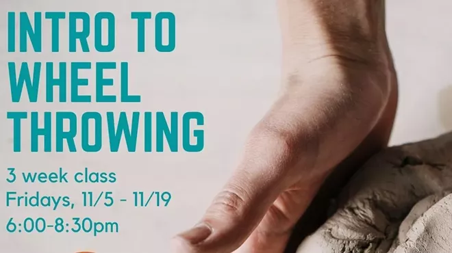 Image: Intro to Wheel Throwing Ceramic Workshop Series