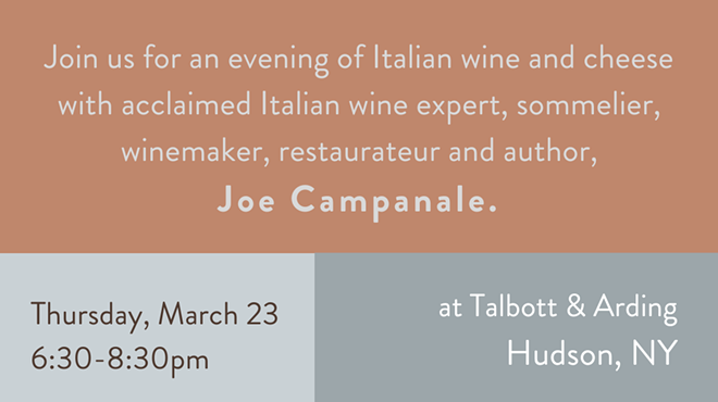 Image: Italian Wine & Cheese with Sommelier Joe Campanale