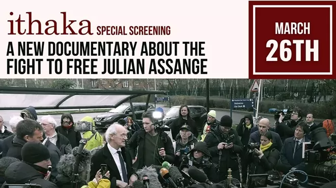 Image: ITHAKA: The Fight to Free Julian Assange Special Screening + in-person Q&A with Julian Assange&rsquo;s Father and Brother