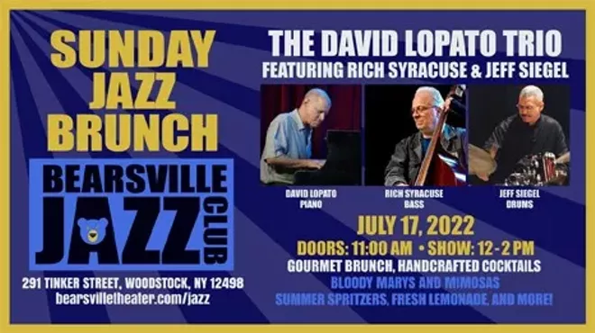 Image: Jazz Brunch at Bearsville with David Lopato Trio featuring Rich Syracuse and Jeff Siegel