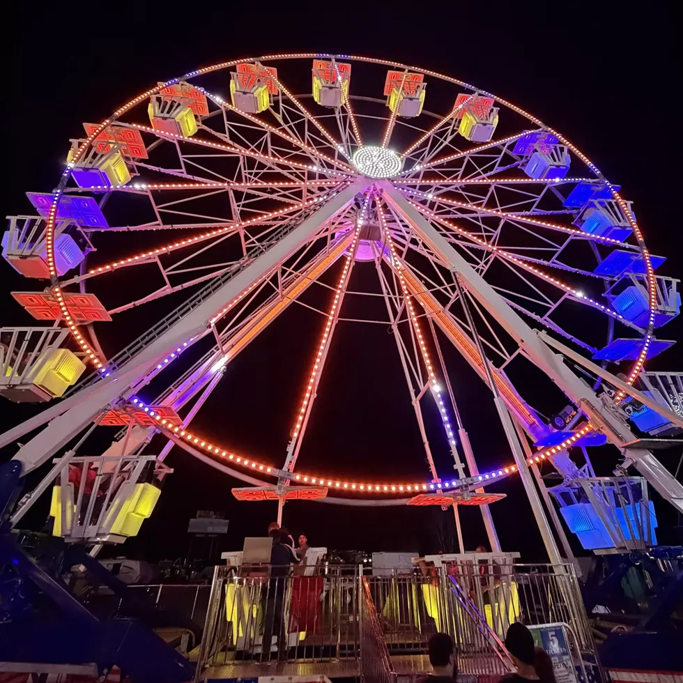 The carnival midway features rides for the whole family.