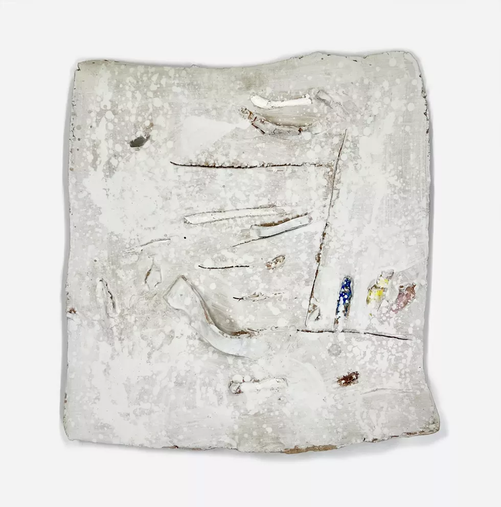 Kikuo Saito: Winter Step (1984), Stoneware, 20&frac34;&Prime; H &times; 20&frac12;&Prime; W