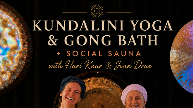 Image: Kundalini Yoga & Gong Bath + Social Sauna