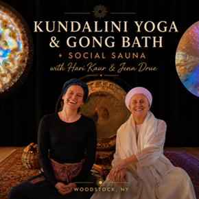 Image: Kundalini Yoga & Gong Bath + Social Sauna