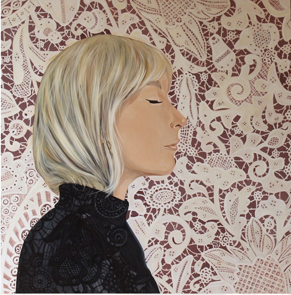 Amelia; Acrylic on Canvas, 48"x48"