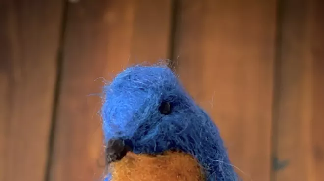 Image: Learn to Needle Felt Bluebird