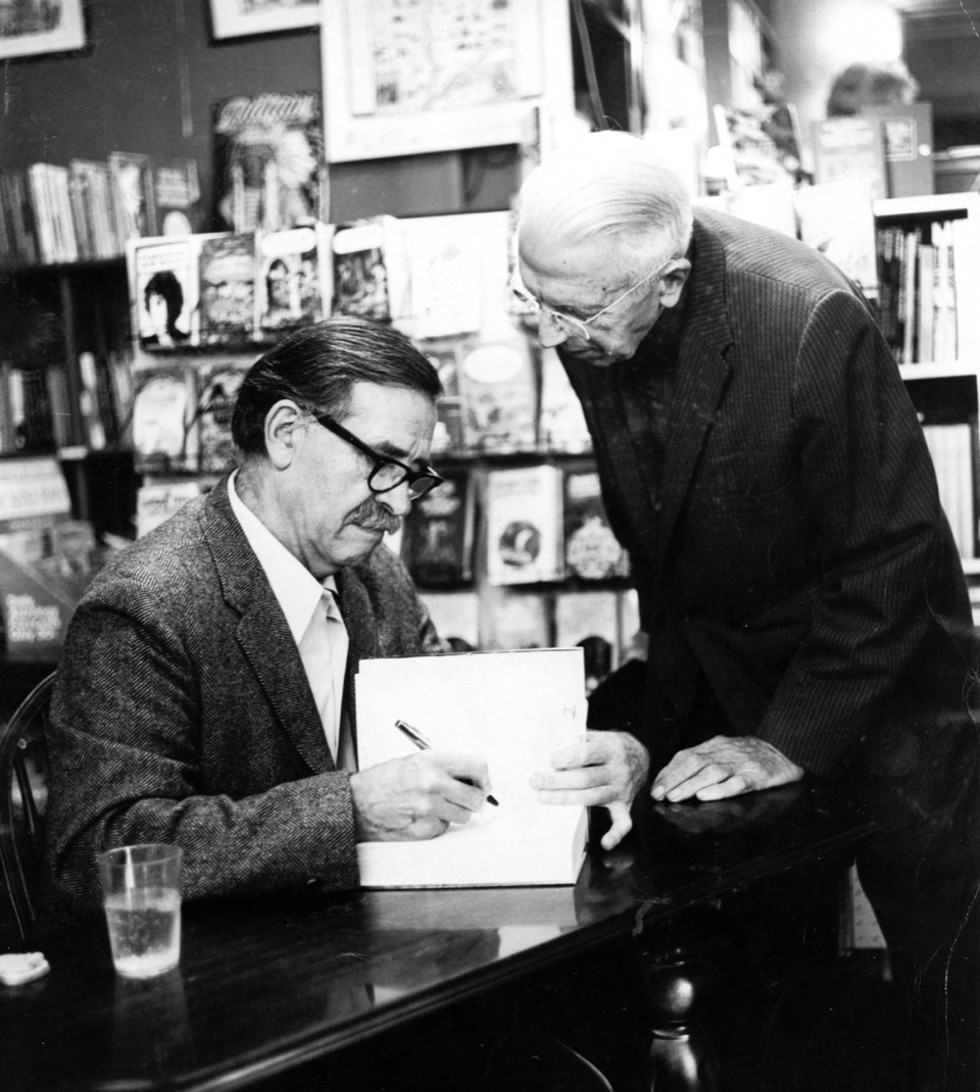 Alf Evers book signing at Twine's Catskill Bookshop, Oct. 27, 1972.