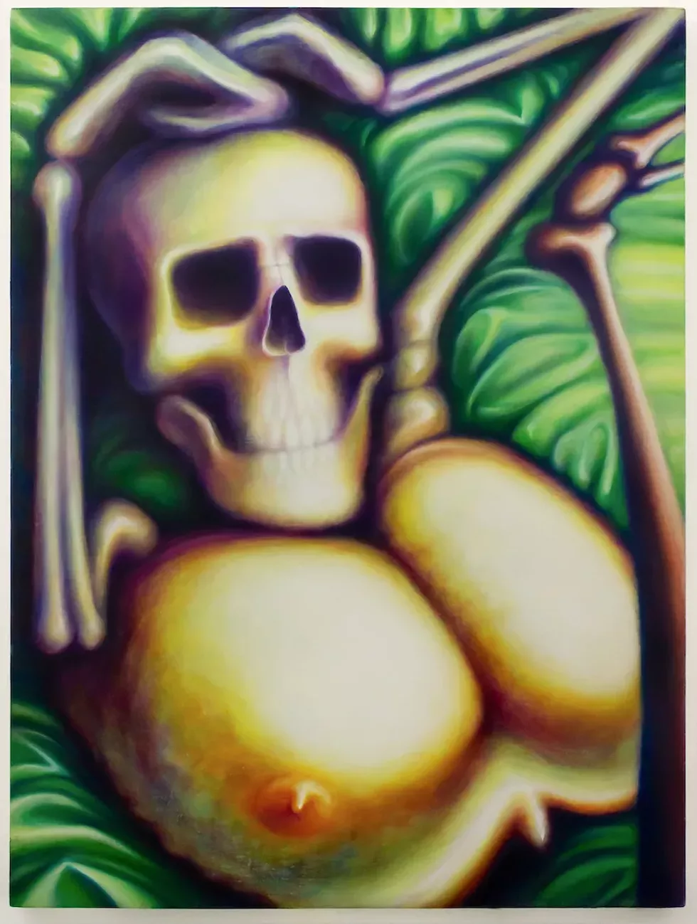 Curtis Welteroth, In The Hushed Silence of That Moment, The Moment of Death&hellip;, 2022, oil on linen over panel, 24 x 18 inches