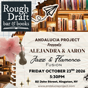 Image: Live Music at Rough Draft: Jazz & Flamenco Fusion Duo Featuring Aaron J. Morales & Alejandra Maciel