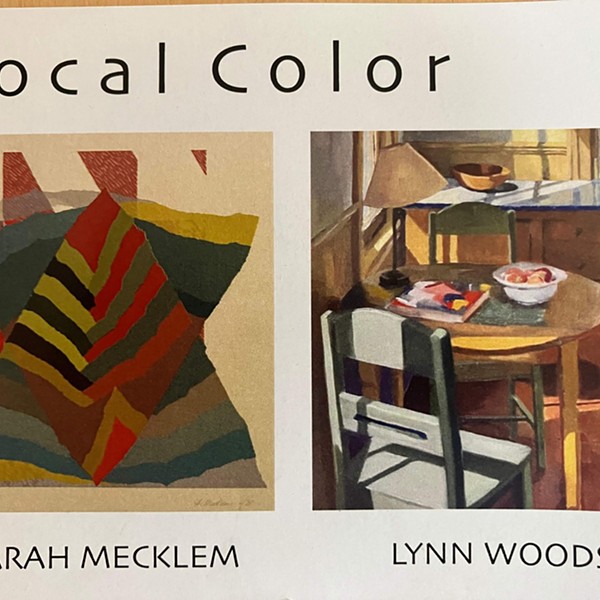 "Local Color," work by Sarah Mecklem and Lynn Woods