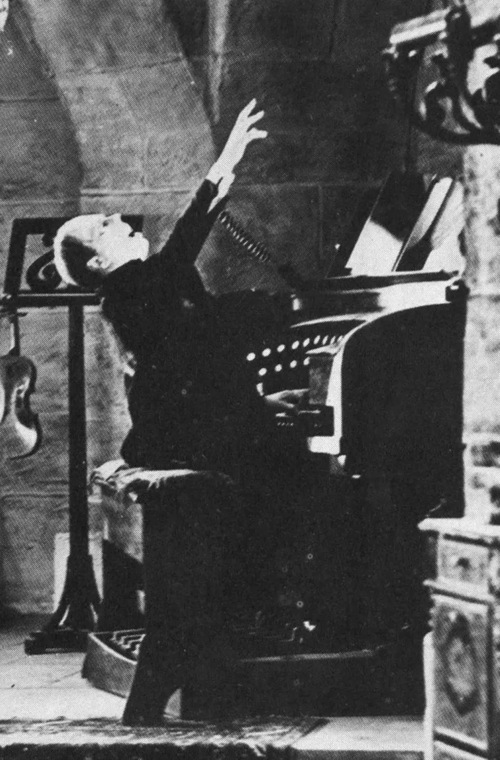 Lon Chaney in his most terrifying make up as The Phantom of the Opera