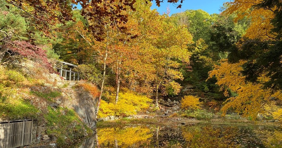 Manitoga's Dragon Rock in Autumn