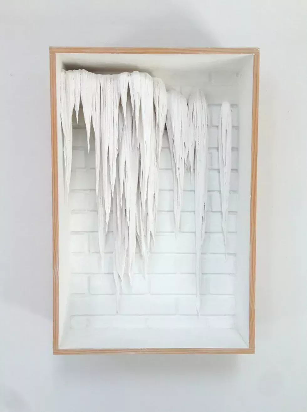 "Main Street," Marc Swanson, 2016, wood, fabric, paint, plaster, plastic, 36" x 24" x 8"