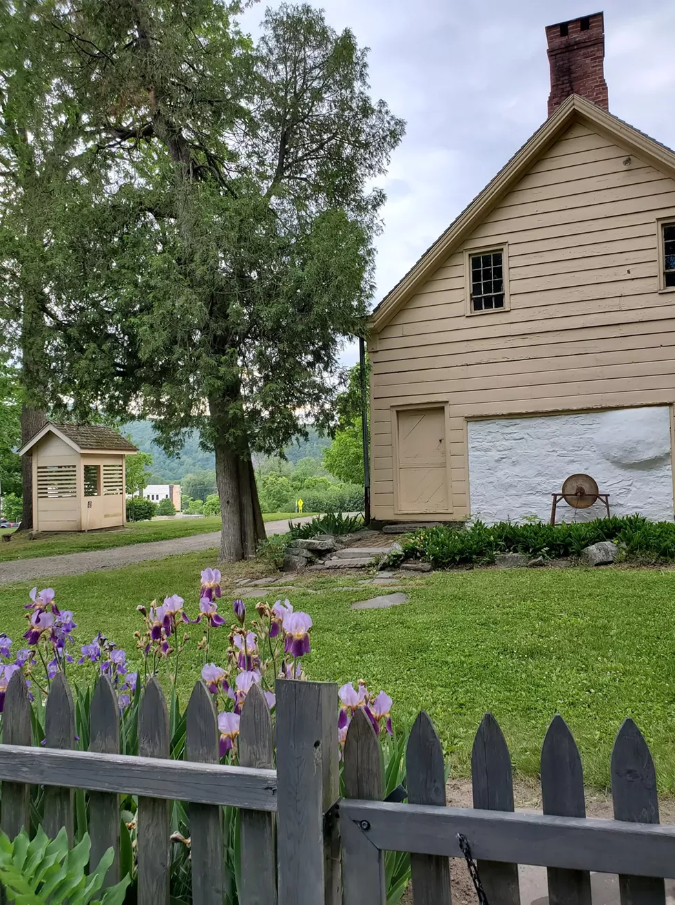 View of the Van Wyck Homestead Museum from the 1780's Kitchen Garden