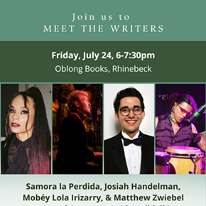 Image: MEET THE WRITERS of the new musical SPANGLISH SH!T: Samora la Perdida, Josiah Handelman, Mob&eacute;y Lola Irizarry & Matthew Zwiebel