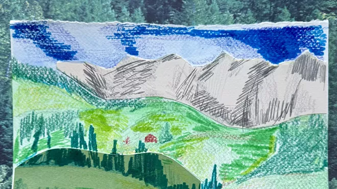 Image: Mixed Media Patterned Landscape