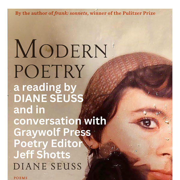 MODERN POETRY: Diane Seuss reading and in conversation with Jeffrey Shotts