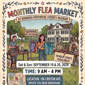 Image: Monthly Flea Market at Ossining Historical Society Museum