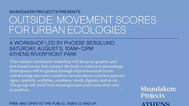 Image: Movement Workshop Hosted by Phoebe Berglund, Shandanken Projects presents "Outside: Movement Scores for Urban Ecologies"