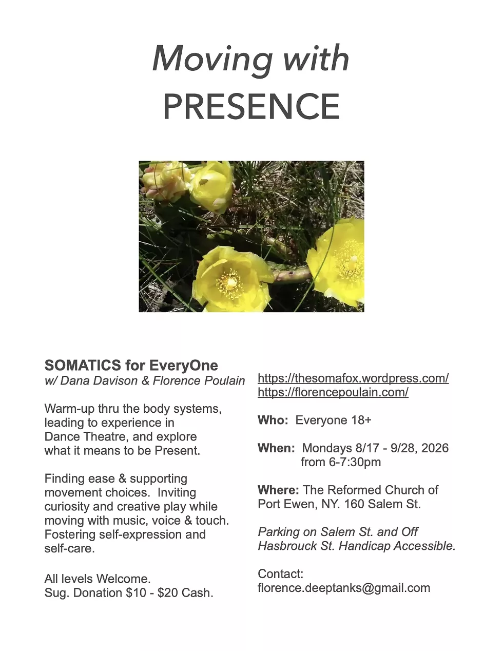 Moving with Presence - Somatics for EveryOne