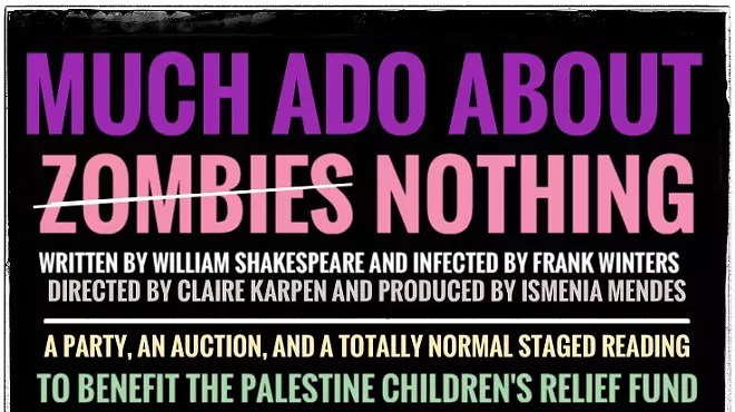 Image: Much Ado About Zombies: a Halloween Fundraiser Reading to benefit The Palestine Children's Relief Fund