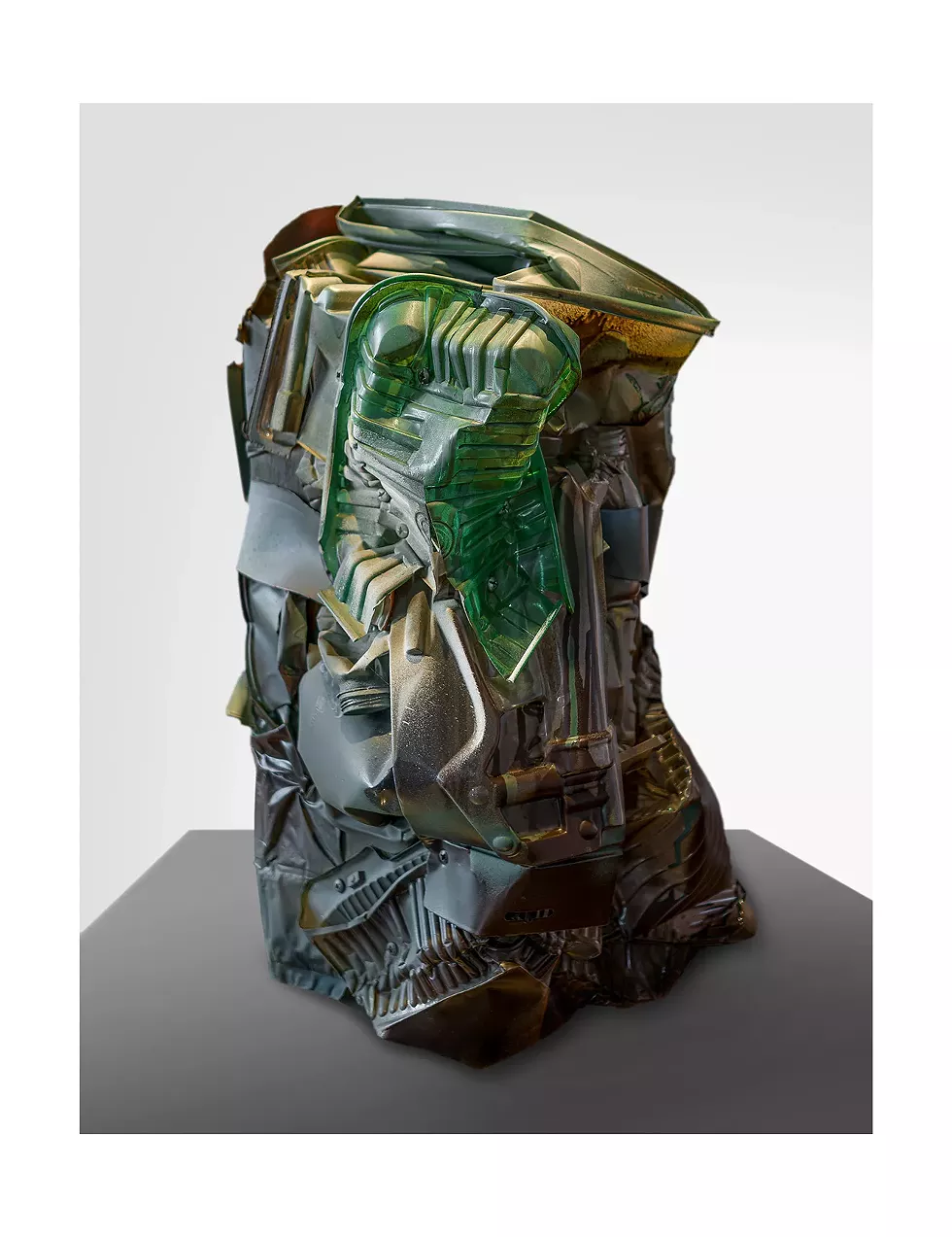 Murray Hochman, Untitled 1 (2023), Plywood, plastic and aerosol paint, 21.5&rdquo; x 10&rdquo; x 10&rdquo;