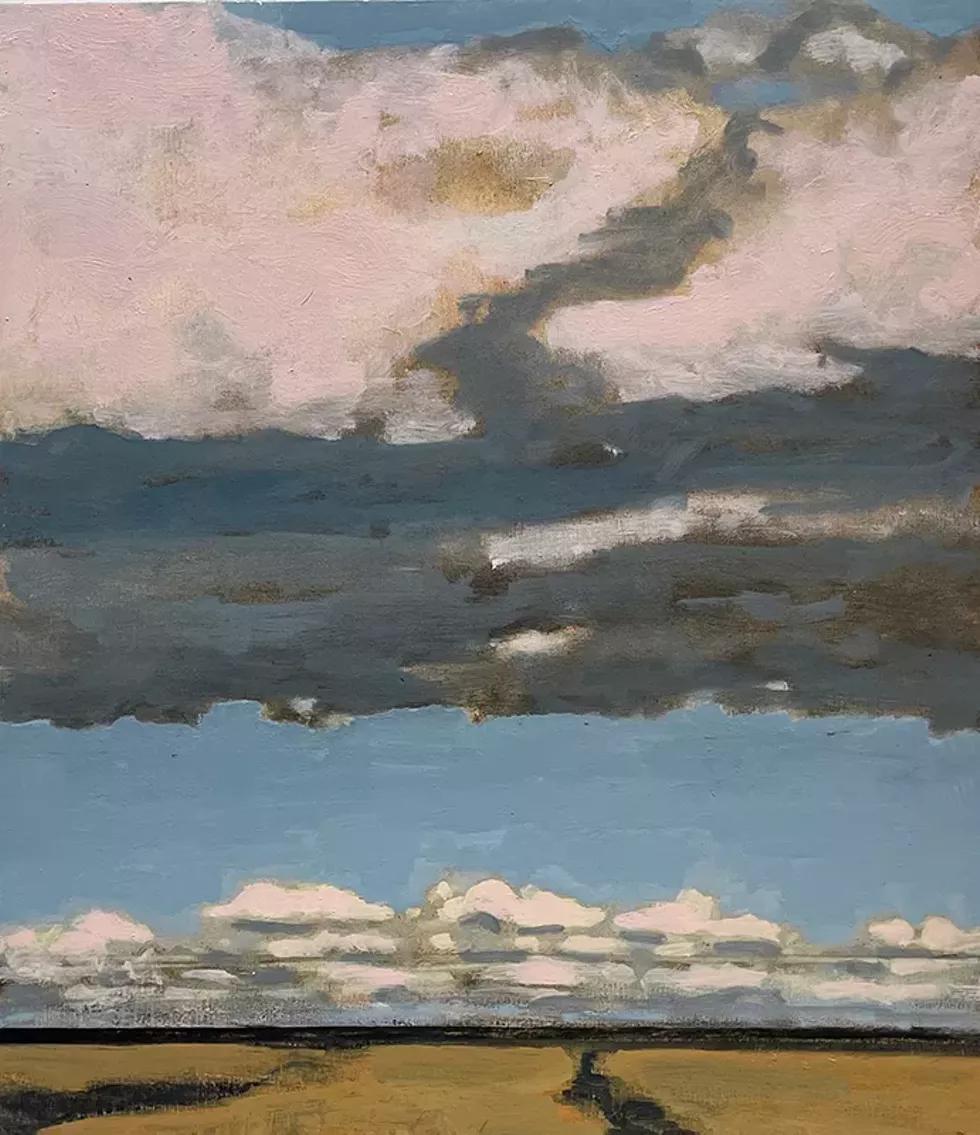 "Clouds Like Lambs" by David Konigsberg, oil on canvas, 24.5 x 21 inches