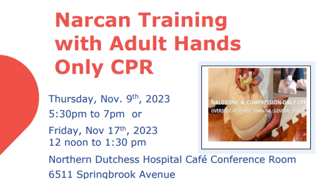 Narcan Training with Adult Hands Only CPR