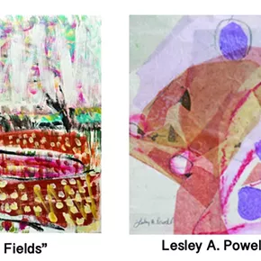 Image: Neil Driscoll "57 New Paintings" & Lesley A. Powell "Jux Ta Position"