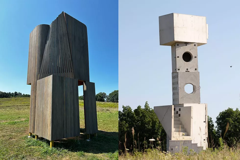 Left: Young Projects, Match House. Right: Jimenez Lai, Outcasts From the Underground. Photo: Bryan Zimmerman