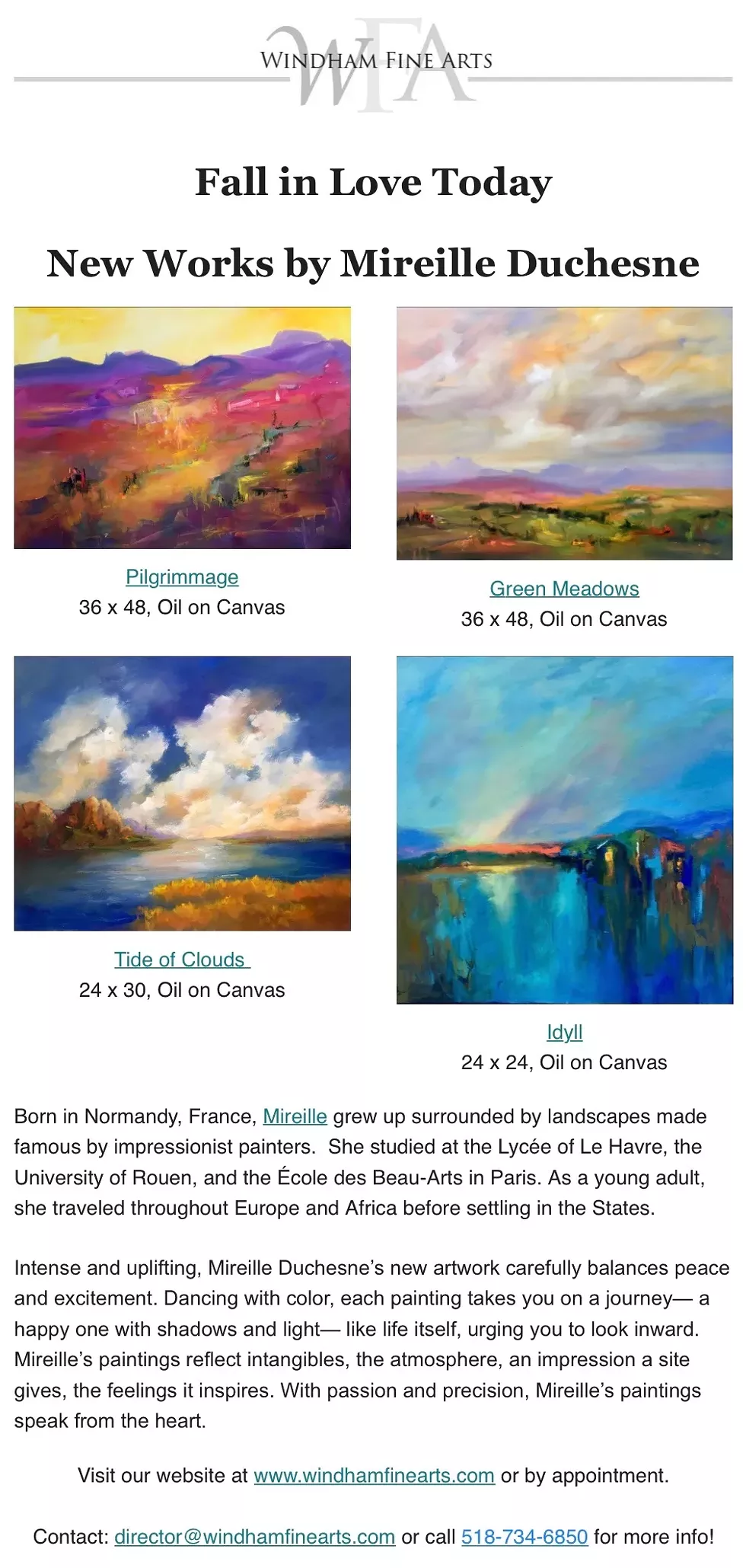 New Works by Mireille Duchesne