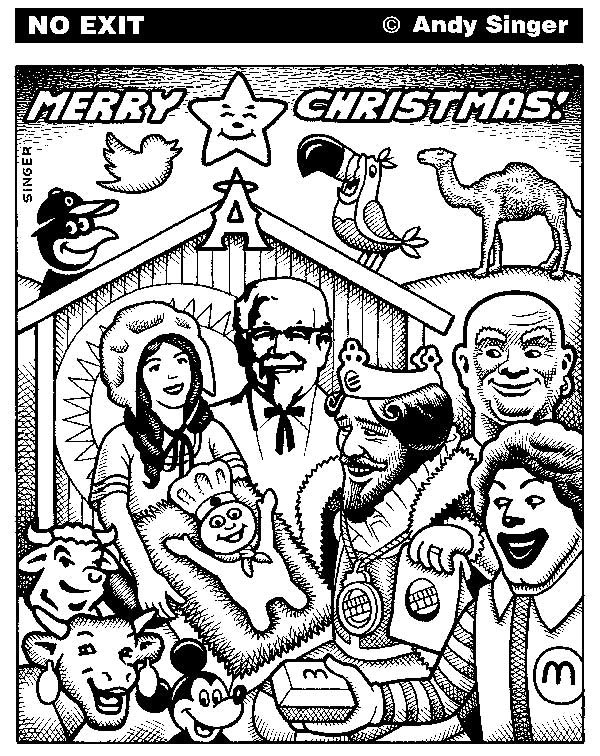 No Exit Cartoon: Merry Christmas