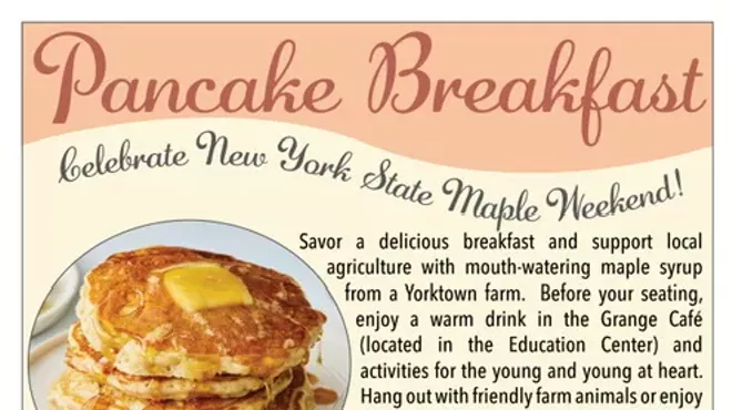 Image: NYS Maple Syrup Weekend Pancake Breakfasr