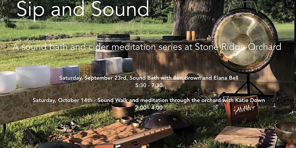 Sip and Sound at the Orchard, October 14