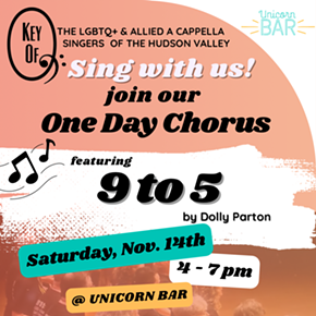 Image: One Day Chorus benefit for The Hudson Valley LGBTQ+ Community Center