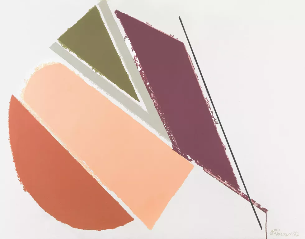 CAROLE EISNER, YOND (1982), ACRYLIC ON LINEN, 44 X 56 INCHES