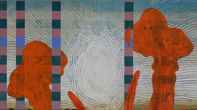 Image: Opening Reception for Portals & Interiors - Artwork by Nicolas Dalton