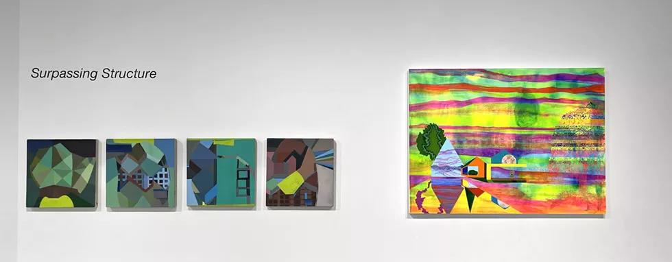 Installation View: "Surpassing Structure" featuring Mike Childs and James Isherwood