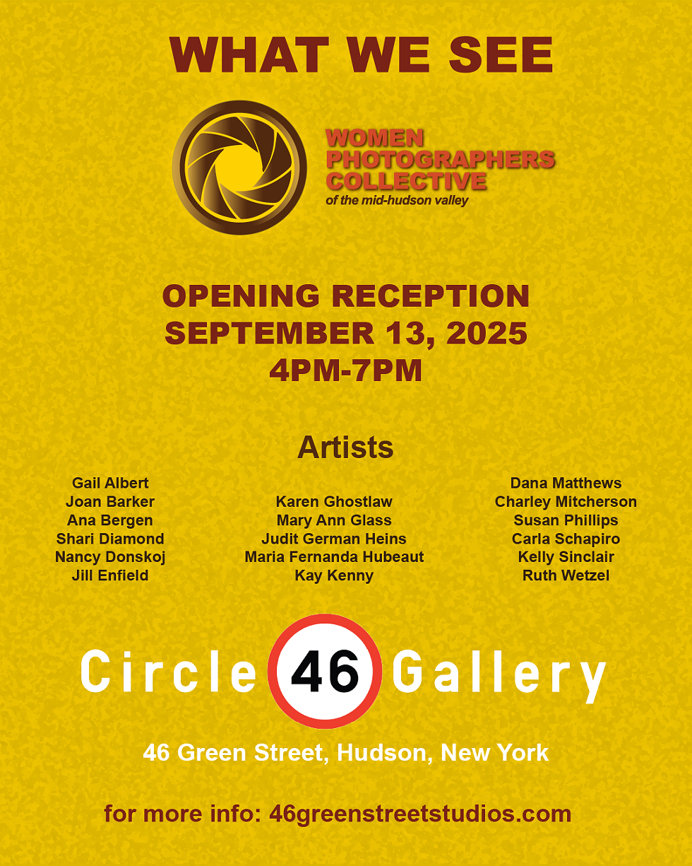 Opening 9-13 from 4-7pm. Reg Hrs Sat & Sun 1-5pm