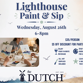 Image: Paint & Sip at The Dutch!