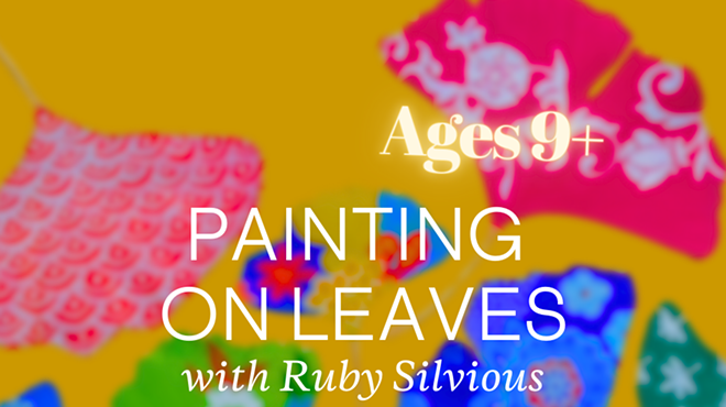 Image: Painting on Leaves with Ruby Silvious
