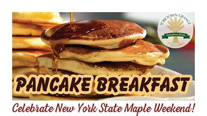 Image: Pancake Breakfast NYS Maple Syrup Weekend