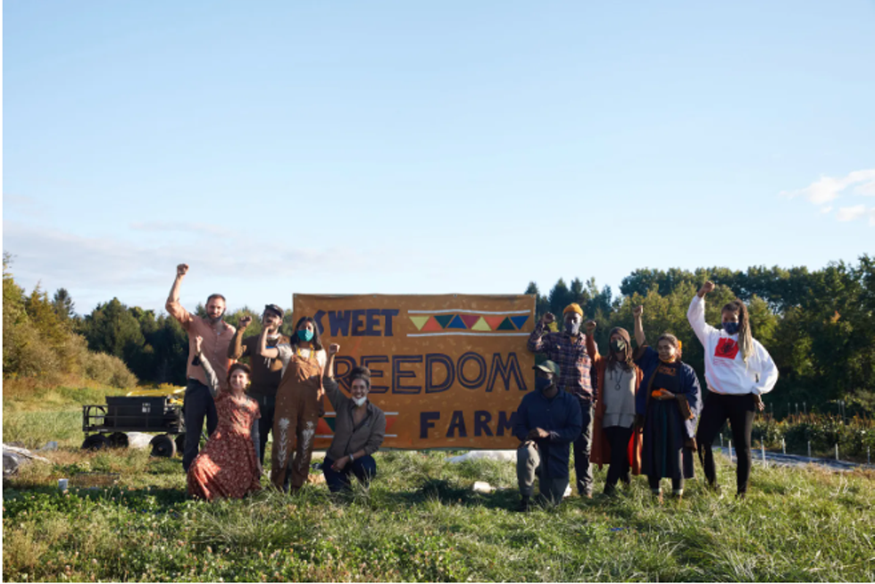Members of Sweet Freedom Farm