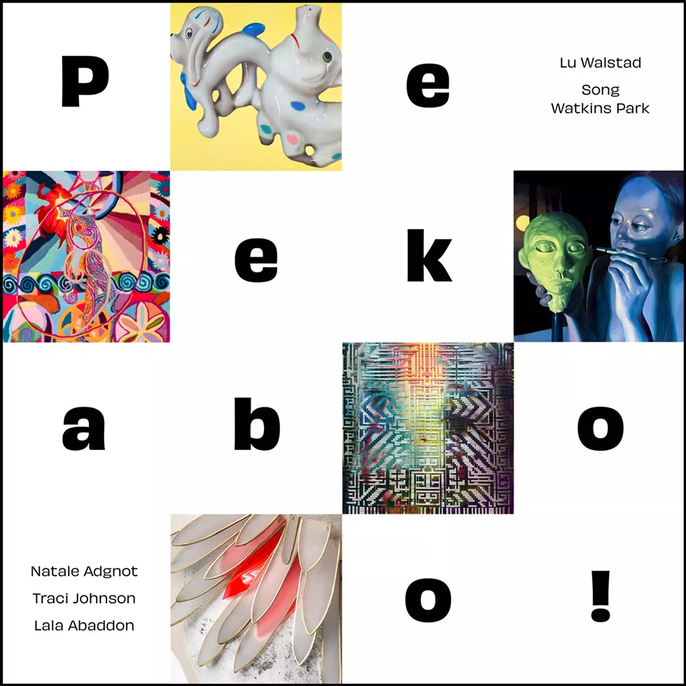 Peekaboo! Natale Adgnot, Traci Johnson, Lala Abaddon, Lu Walstad, and Song Watkins Park