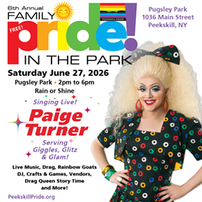 Image: Peekskill Pride - Family Pride in the Park - Hosted by Paige Turner