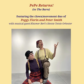Image: PePe clown/movement duo + Klezmer Berl Orkester