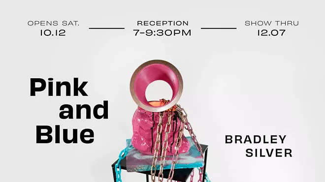 Image: "Pink and Blue" by Bradley Silver Opening Reception