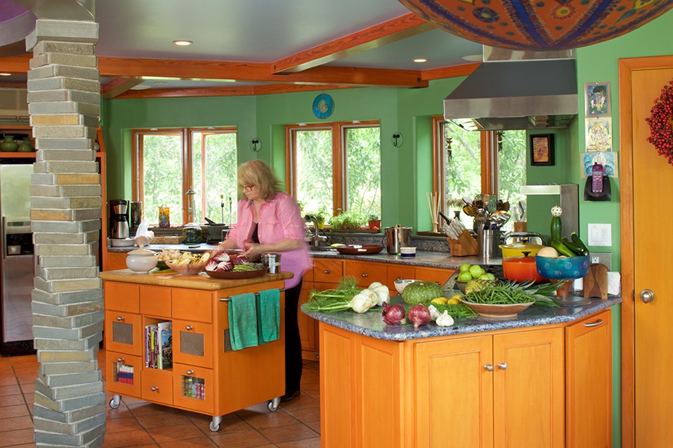 Chef Diane Hagedorn in the Spiral House kitchen